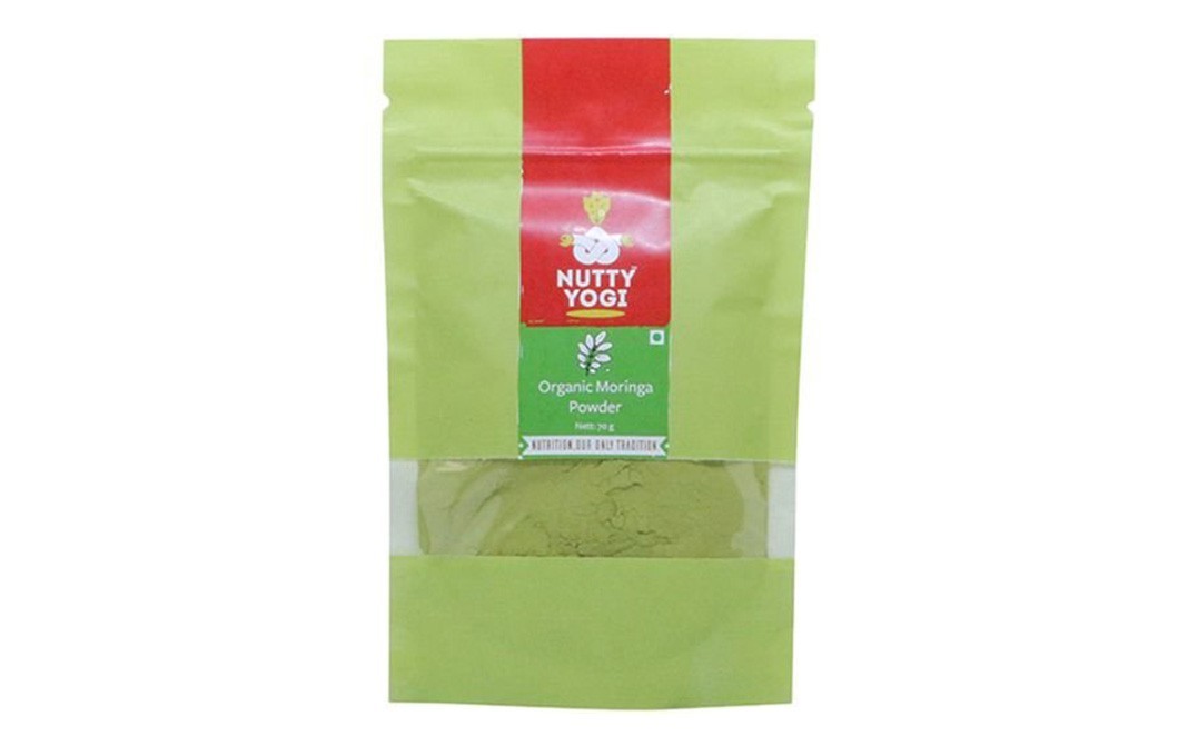 Nutty Yogi Organic Moringa Powder    Pack  70 grams